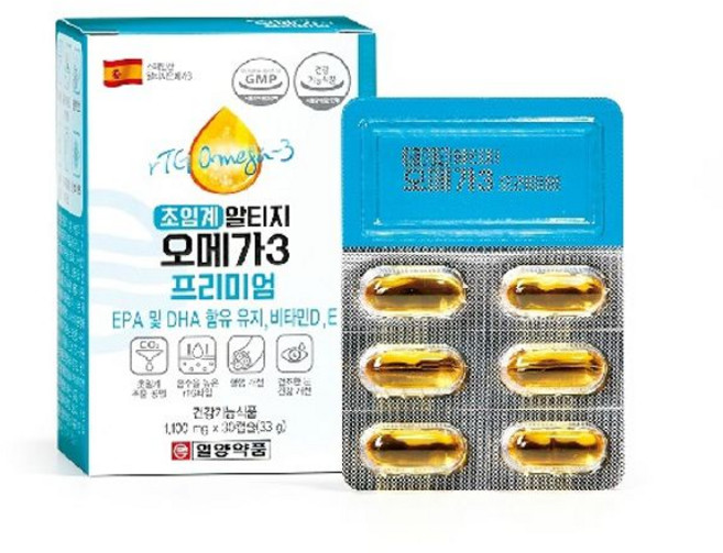 일양약품 초임계 알티지 오메가3 프리미엄, 30정, 6개
