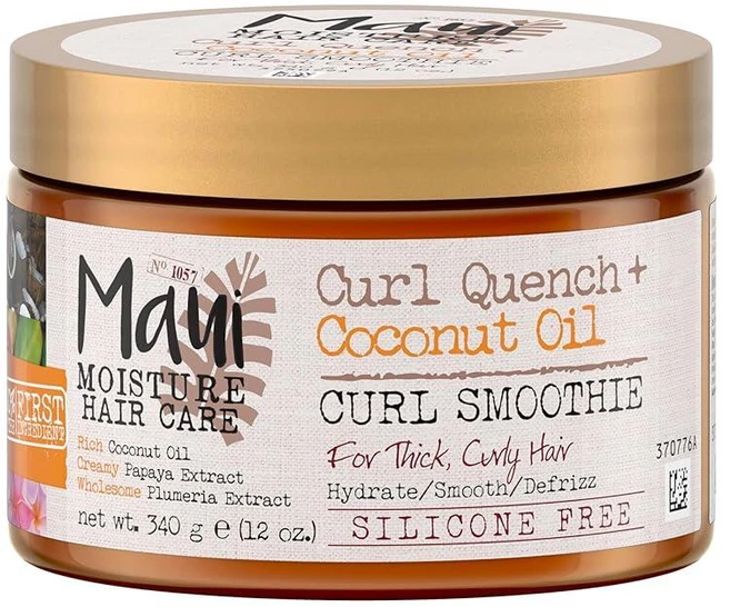 마우이 모이스처 컬 퀜치 코코넛 오일 스무디 헤어 크림 340g, 1개 - 쿠팡