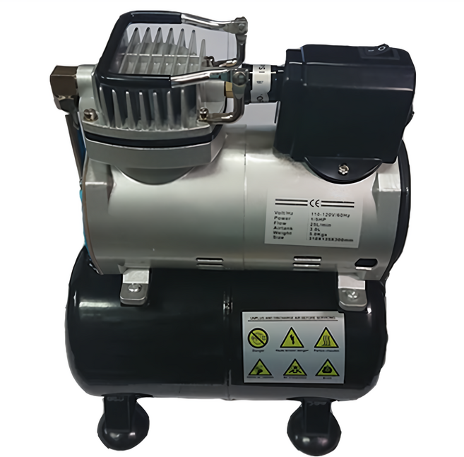 ASAHI AS186 美術空氣壓縮機 1/5HP 靜音迷你空壓機 噴漆模型彩繪DIY適用, 1個
