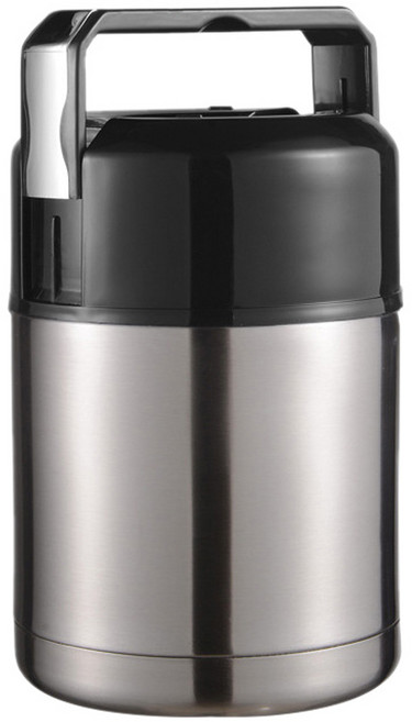 대용량 보온 보냉 통 피크닉 대형 국 죽 도시락 보온병 푸드자 일체형 스텐 육수 물통 입구넓은 유아 이유식 죽통 국통 휴대용 용기, 실버, 1개, 800ml