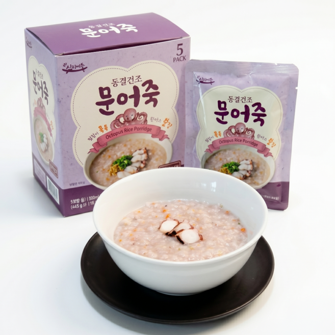 친절한이서방 동결건조 문어 죽 밀키트, 1개, 45g