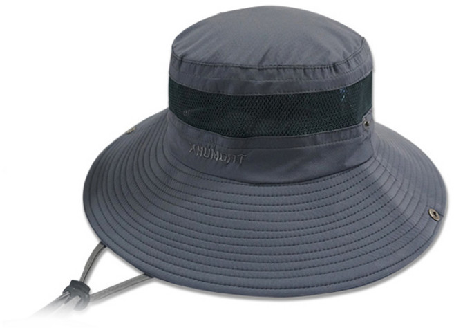 휴몬트 사파리 메쉬 벙거지모자-자외선차단 등산모자v외출모자 사파리 정글 낚시모자, 그레이