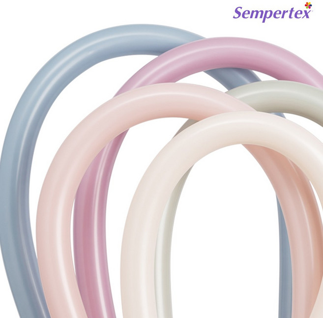 파티짱 셈퍼텍스 요술풍선 260S, 1개, 파스텔 더스크 혼합 (100개입)