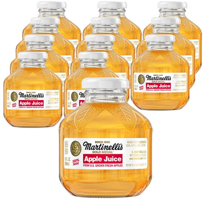 마르티넬리 골드메달 애플주스, 296ml, 12개