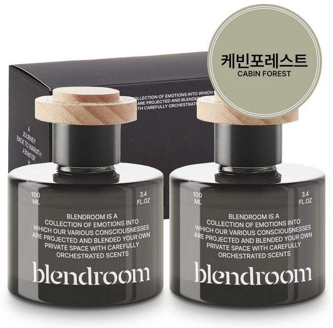 블랜드룸 고급형 디퓨저 1+1, 2개, 케빈포레스트100ml