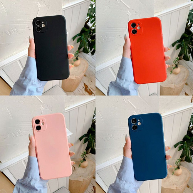 갤럭시s21g991 무광 풀커버 실리콘 케이스 스퀘어 매트 소프트