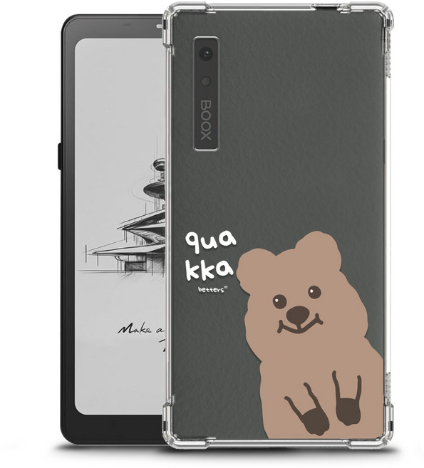 배럴즈 오닉스 북스 팔마 6.13인치 클리어아머 범퍼 케이스, 쿼카