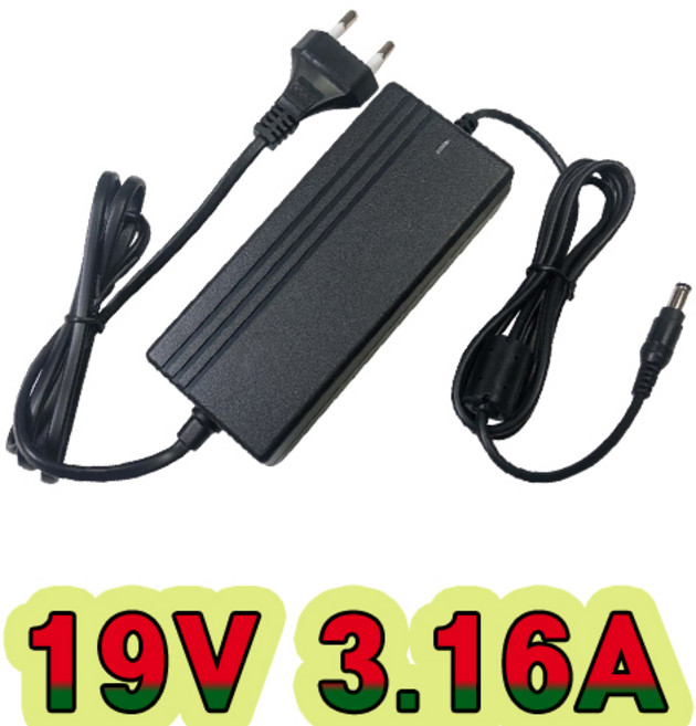 순흥전기 어댑터 19V 어댑터 시리즈 19V 3.16A ~ 4.74A 까지 생산 아답터 직류전원장치, 19V 3.16A 전원선일체형, 1개