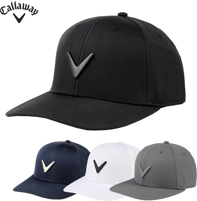 캘러웨이 메탈 아이콘 남성 골프모자-JIN, 화이트