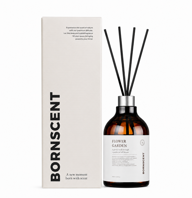 본센트 퍼퓸 대용량 실내 화장실 사무실 방향제 까페 디퓨저, 1개, 650ml, 블랙체리