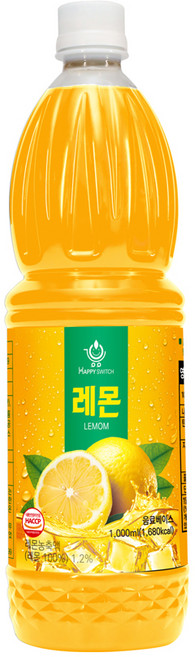 해피스위치 과일농축액 레몬 아이스티, 2개, 1L