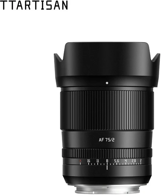 TTArtisan 75mm F2 자동 초점 프라임 고정 풀 렌즈 (Fuji X Nikon Sony XT50 호환), 02 후지 xf, 01 Black