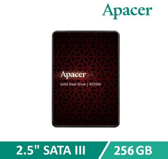 Apacer AS350X 256GB 2.5吋 SATA III SSD, 1GB