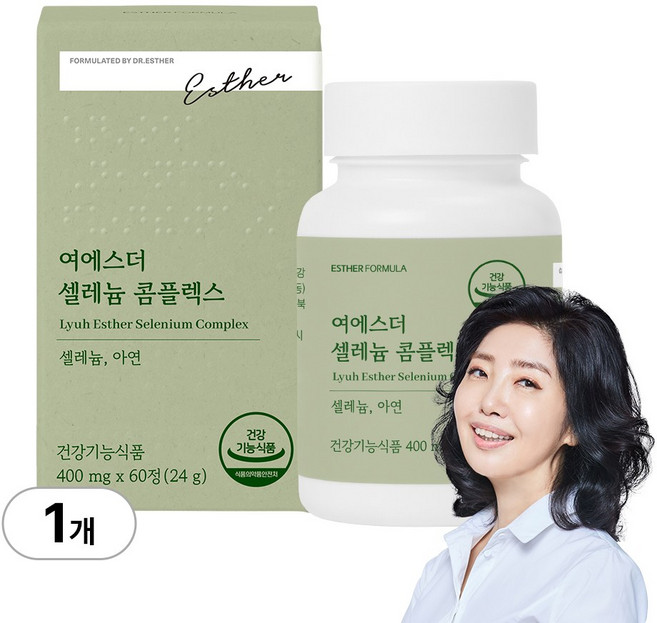 [본사직영] 여에스더 셀레늄 콤플렉스 (2개월분) (항산화 셀레늄 & 정상적인 면역기능 아연) 국민영양 프로젝트, 1개, 60정