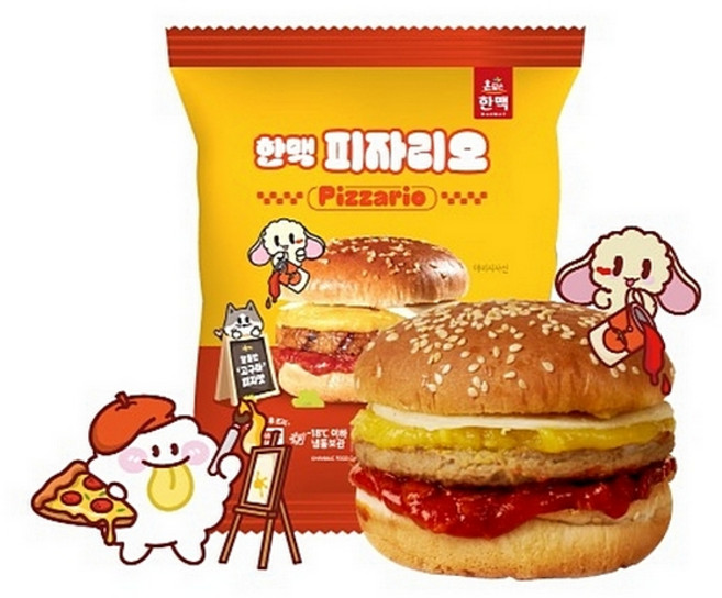 참맛있는 피자리오 180g 피자햄버거 피자버거 편의점 매점 간식, 1개