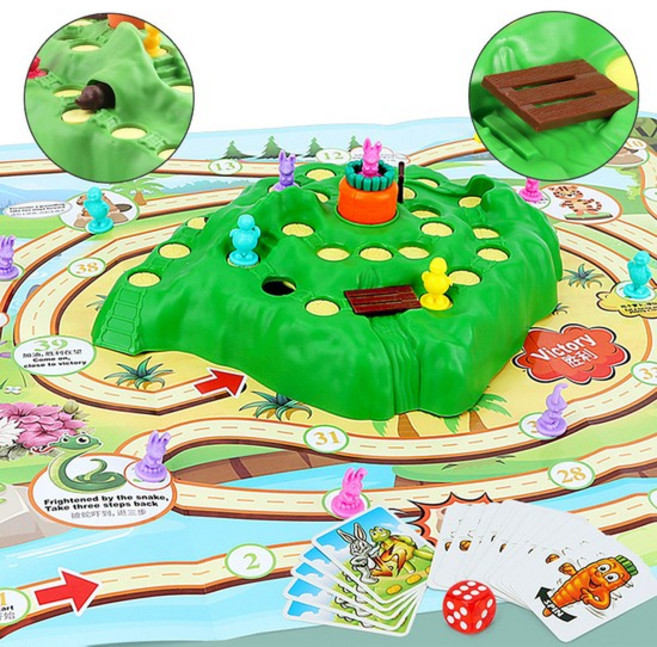 당근질주 게임 토끼운동회 6세대토끼달리기 룰렛 보드게임 B776, 없음