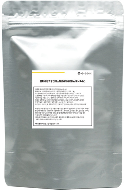 [식품첨가물] 글리세린지방산에스테르 (글리세린지방산에스터) 1kg, 1개