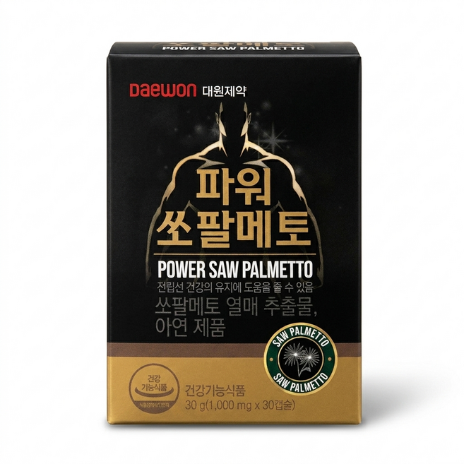 [대원제약] 전립선건강 파워쏘팔메토 1000mg, 3개, 30정