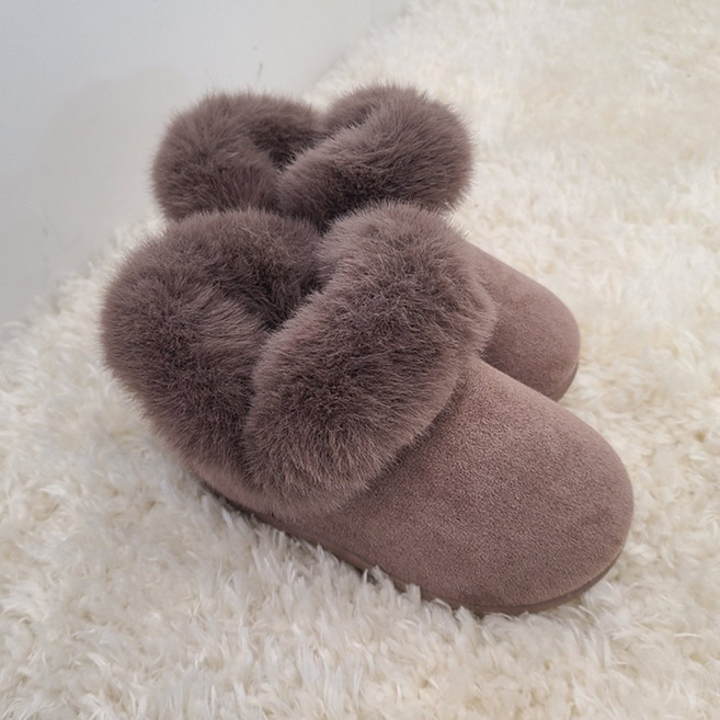 말랑이 스웨이드 털부츠 유아동 털단화