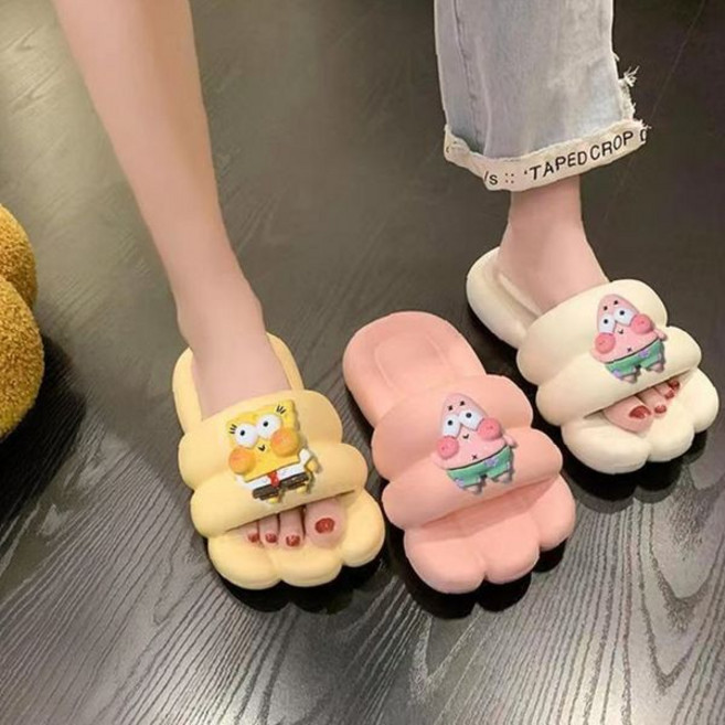 뚱카롱 캐릭터 경량 실내 슬리퍼 층간소음 방지 편안한 사무실 거실 신발
