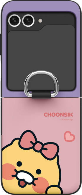 카카오프렌즈 춘식이 빼꼼 갤럭시 Z플립6 자석카드 케이스