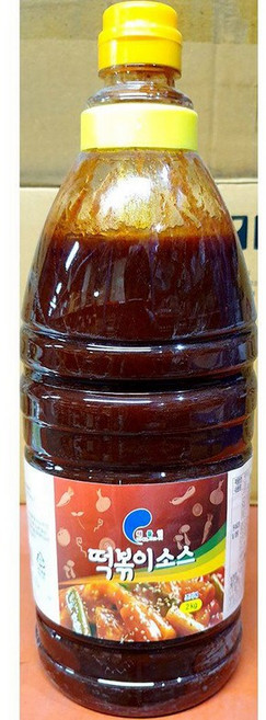 오쉐프 떡볶이 소스 스파우트 2k x6업소용 식자재 식당용 단체 급식용 식재료 대용량, 2kg, 6개