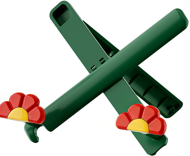 다용도 접이식 독서대 겸용 태블릿 거치대 휴대용 각도조절 오브제, 1개, Green, ZDYDJ