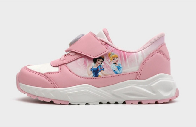 바로인 디즈니 여아용 프린세스 프리티 LED 운동화