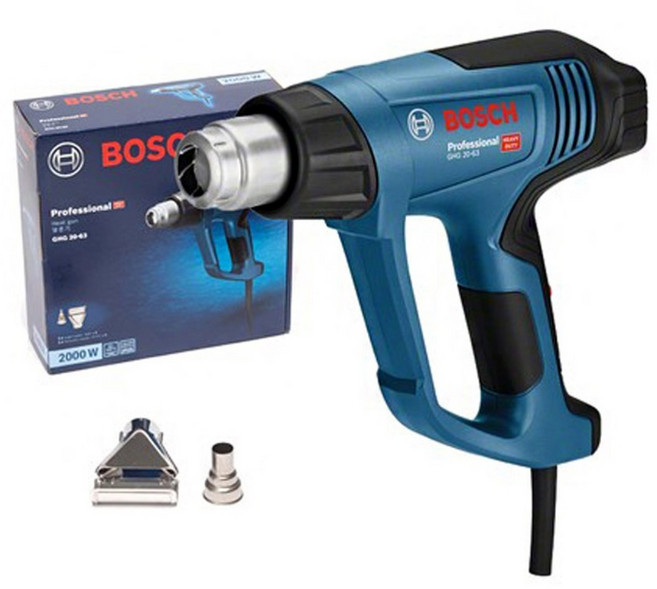 보쉬 열풍기 GHG500-2 노즐 2개 1600W 히팅건 열 송풍기 GHG20-63, 본품(배터리없음), 1개