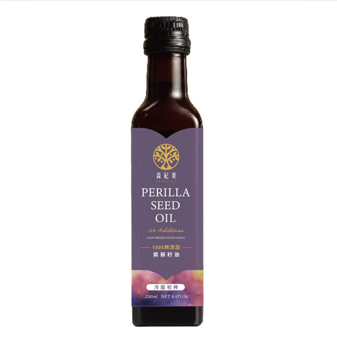 森紀果 紫蘇籽好油 冷壓初榨, 1個, 250ml