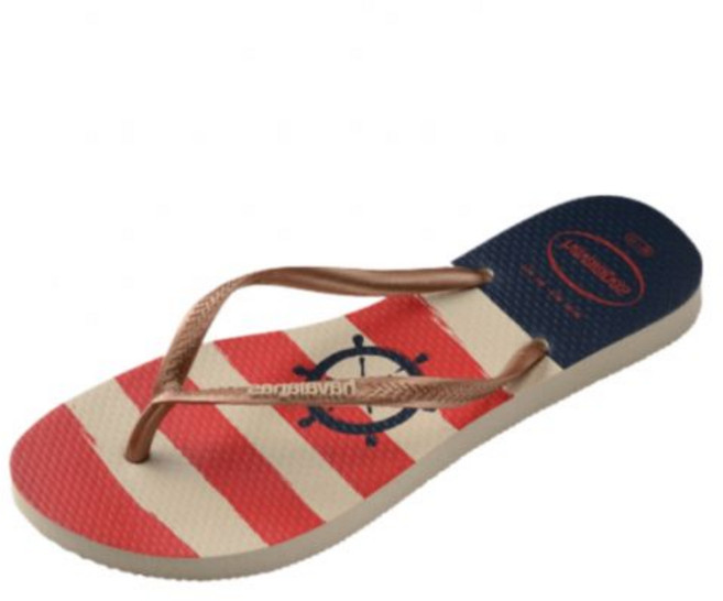 하바이아나스 슬림 노티컬 플립플랍 쪼리 Rose Gold 매장정품 126552