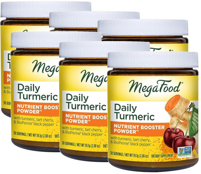 메가푸드 데일리 터메릭 강황 파우더 MegaFood Daily Turmeric, 6개, 59.1g
