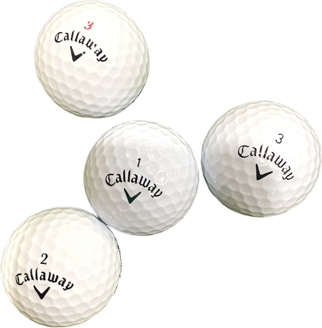 캘러웨이 혼합 A-급50알 골프 로스트볼, 흰색, 1개입, 50개