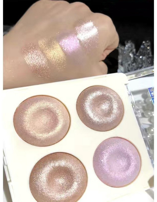 FUGU UP 크림 하이라이터 팔레트트 샤이닝 페이스 펄 하이라이터, 1개, 03