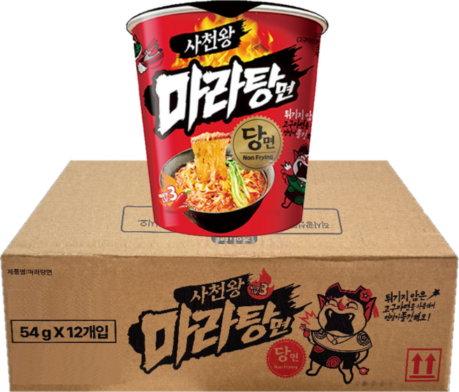 사천왕 마라탕면 소컵 54g, 12개