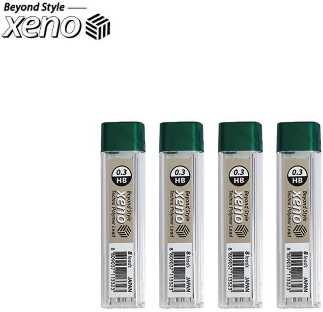 제노 샤프심 HB, 4개, 0.3mm