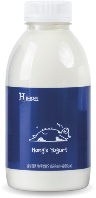 무항생제 인증 1등급 원유 제주 지헌목장 홍스요구르트 오리지널 500mL, 1개, 3개