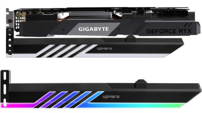 upHere 5V 3핀 주소 지정 가능 RGB 그래픽 카드 GPU 브레이스 지지대 홀더 비디오 처짐 방지 홀더홀스터 브래킷GL28ARGB