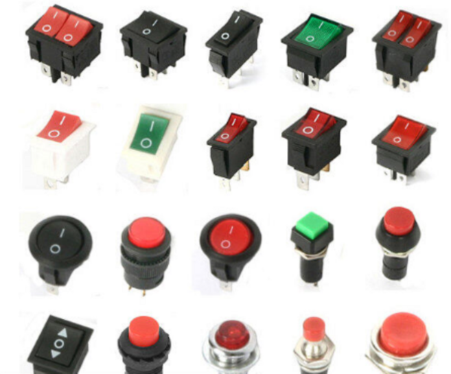 자동차 토글스위치 전기 전자스위치, 1개, 사각 3P3단 블랙 21x14.5