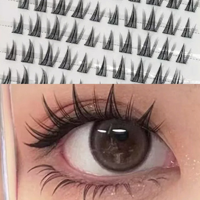 라피네 노글루 아이돌 속눈썹 11-13mm 내추럴 걸그룹 여우 눈매 120모 풀 필요 없는 초간편 속눈썹, 1개, 선플라워