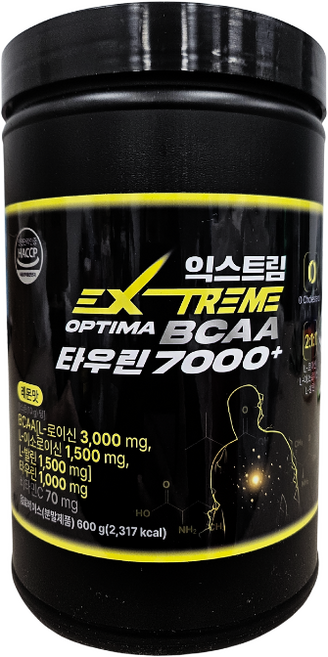 익스트림 OPTIMA BCAA 타우린 7000 플러스, 600g, 1개