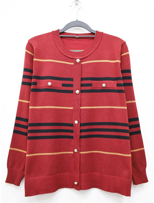 형제상회 할머니티 니트 스웨터 라운드 할머니옷 부인복 중년여성옷 요양원 실내복 0026SF37C