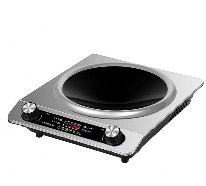 [판매1위!] 가정용 세척이 용이한 다용도 인덕션 오목면 인덕션 화력 볶음냄비형 속열 무방사선 파워 맹화, 3500W 3핀