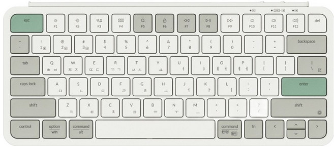 키크론 B1 Pro 무선 텐키리스 키보드, 레트로 그린, B1P-K12