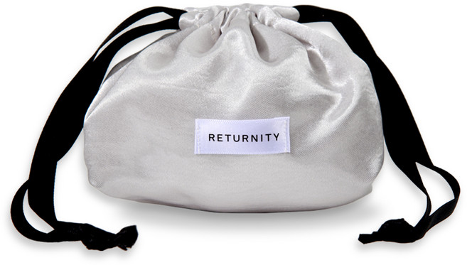 리터니티 정품 파우치, 1개, 실버