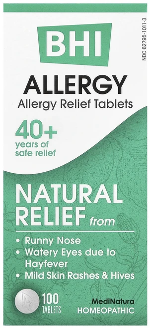 MediNatura BHI 알레르기 완화 100정, 1개 - 쿠팡