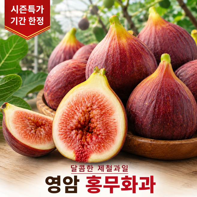 [재구매율 1위] 당일수확 영암 고당도 꿀 홍무화과, 1박스, 400g