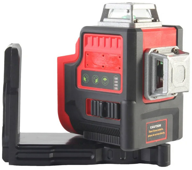 18V 배터리 레벨 12라인 3D 수평 수직 녹색 미터 자동 수평 조정 도구, Without Battery, 1개