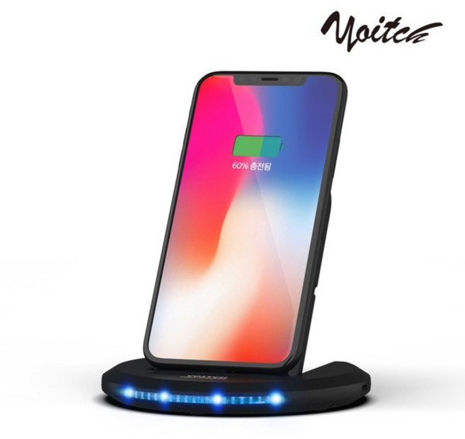 플루토 멀티 고속 무선 충전거치대 갤럭시 아이폰 호환 7.5w 블랙, 1개