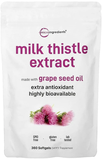 Micro Ingredients 밀크시슬 추출물 소프트젤 360정 - 쿠팡